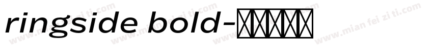 ringside bold字体转换